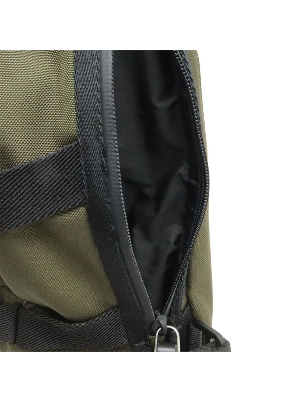 Moncler Argens Mono Belt Bag Backpack Nylon Canvas Khaki Green Black - Picture 9 of 9